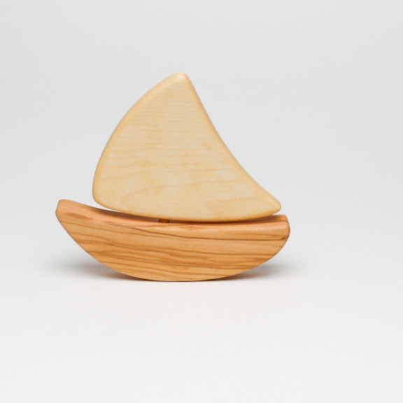 Olive sailing boat
