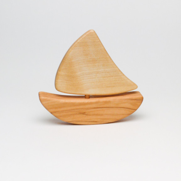 Olive sailing boat